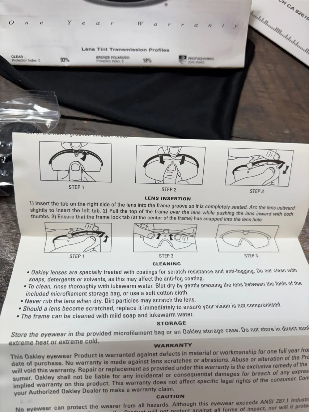 Oakley SIM Ballistic clear and Black Shield-Style Tactical Sunglasses with Case